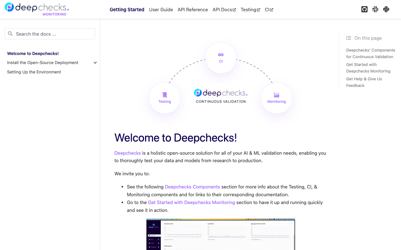 Deepchecks Monitoring - 用于 AI 和 ML 的开源监控