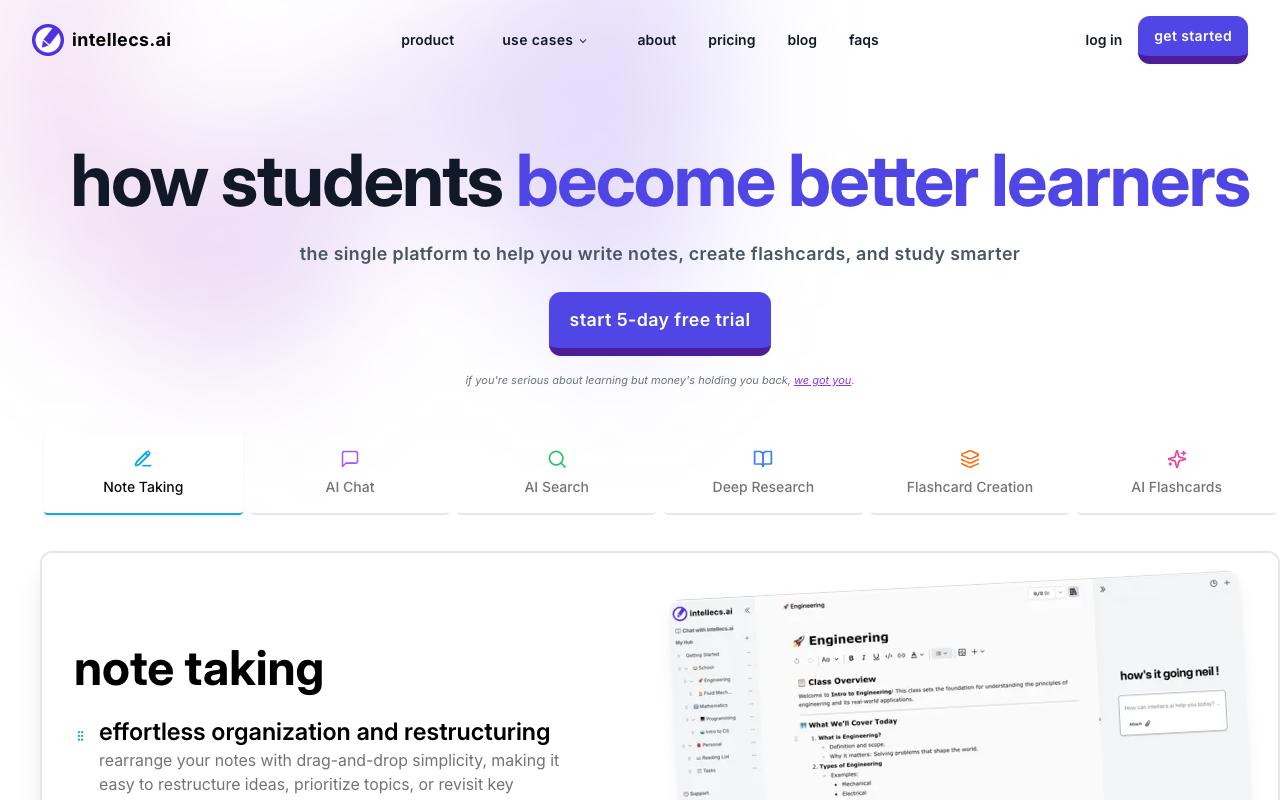 Intellecs.AI - 用人工智能简化您的阅读体验 人工智能 阅读工具