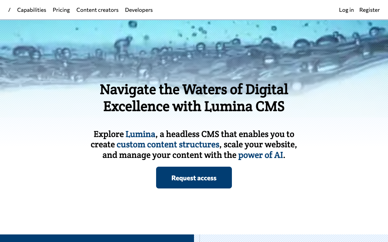 Lumina CMS - 利用人工智能管理您的内容 人工智能 内容管理系统