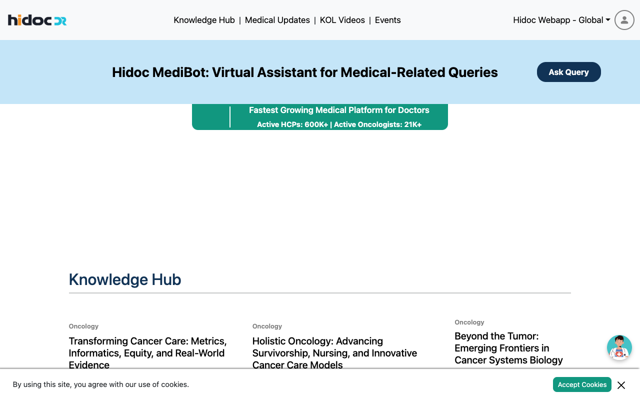 Hidoc Medibot - 为医生和医疗专业人员提供的医学 GPT