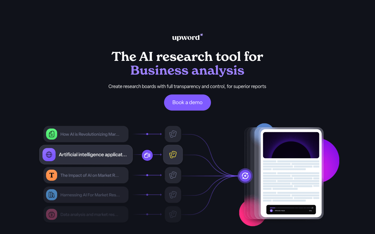 Upword 2.0 - 具备超能力的新型人工智能研究助手