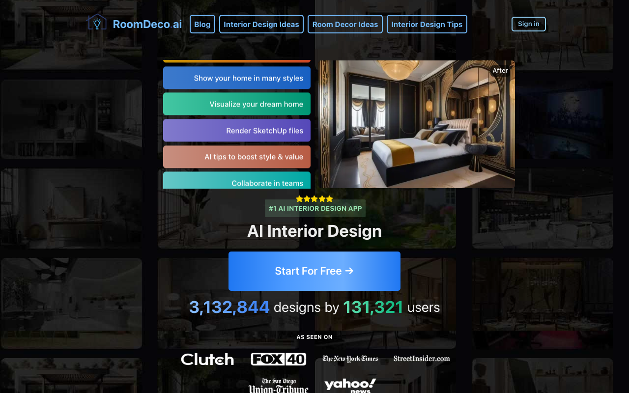 RoomDeco AI - 拥有颜色和材料选择的人工智能室内装饰应用！ 人工智能 室内装饰