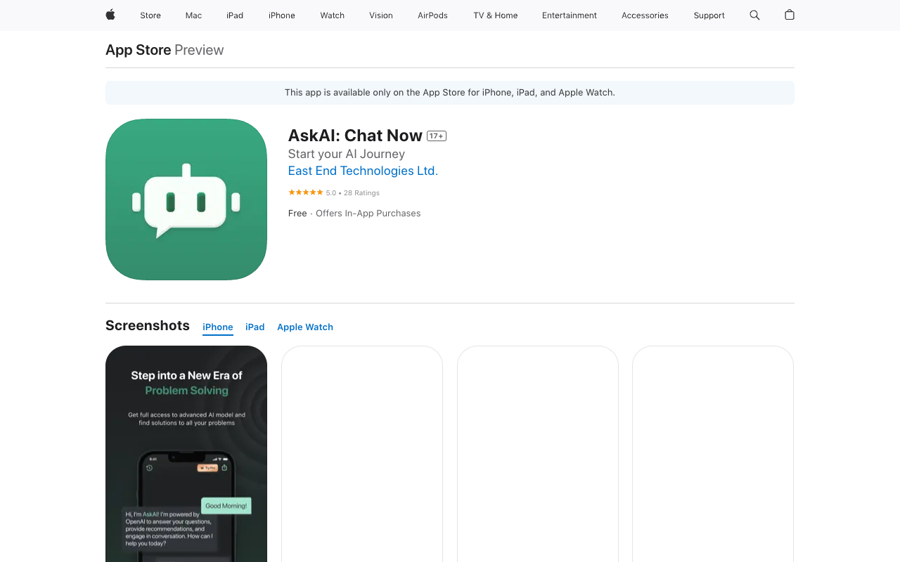 AskAI: Chat Now - 一指可及的 AI 助手