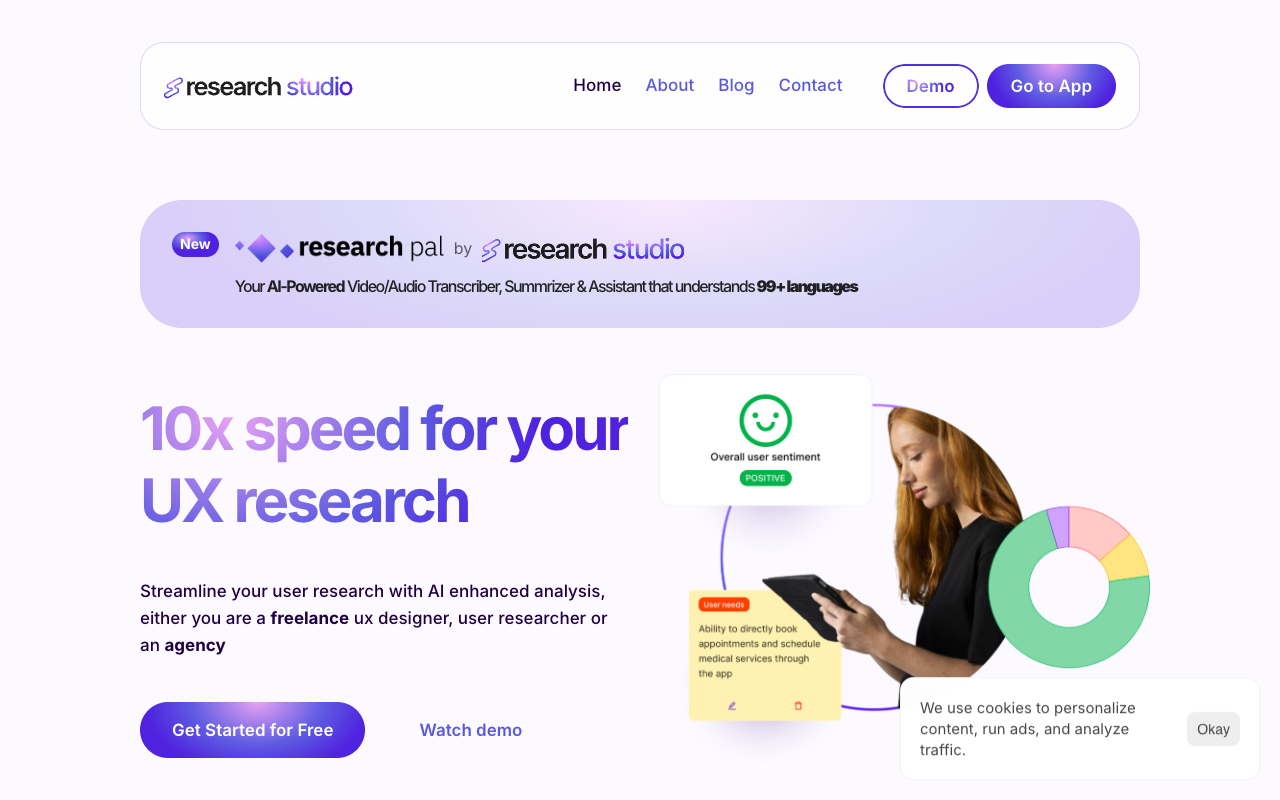 Research Studio - Research Reinvented - 人工智能驱动的研究分析 人工智能 研究分析