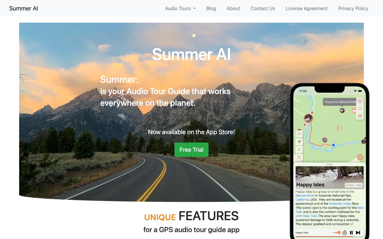 Summer AI - 你的人工智能指南，了解你周围的活动和景点 人工智能 夏季