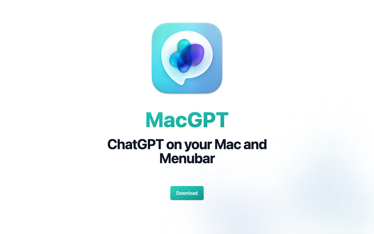 MacGPT - 在您的 Mac 和菜单栏上与 ChatGPT 对话