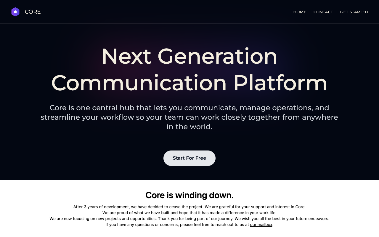 Core Beta - AI 助力的 Slack/MSTeams/Zoom 后继者