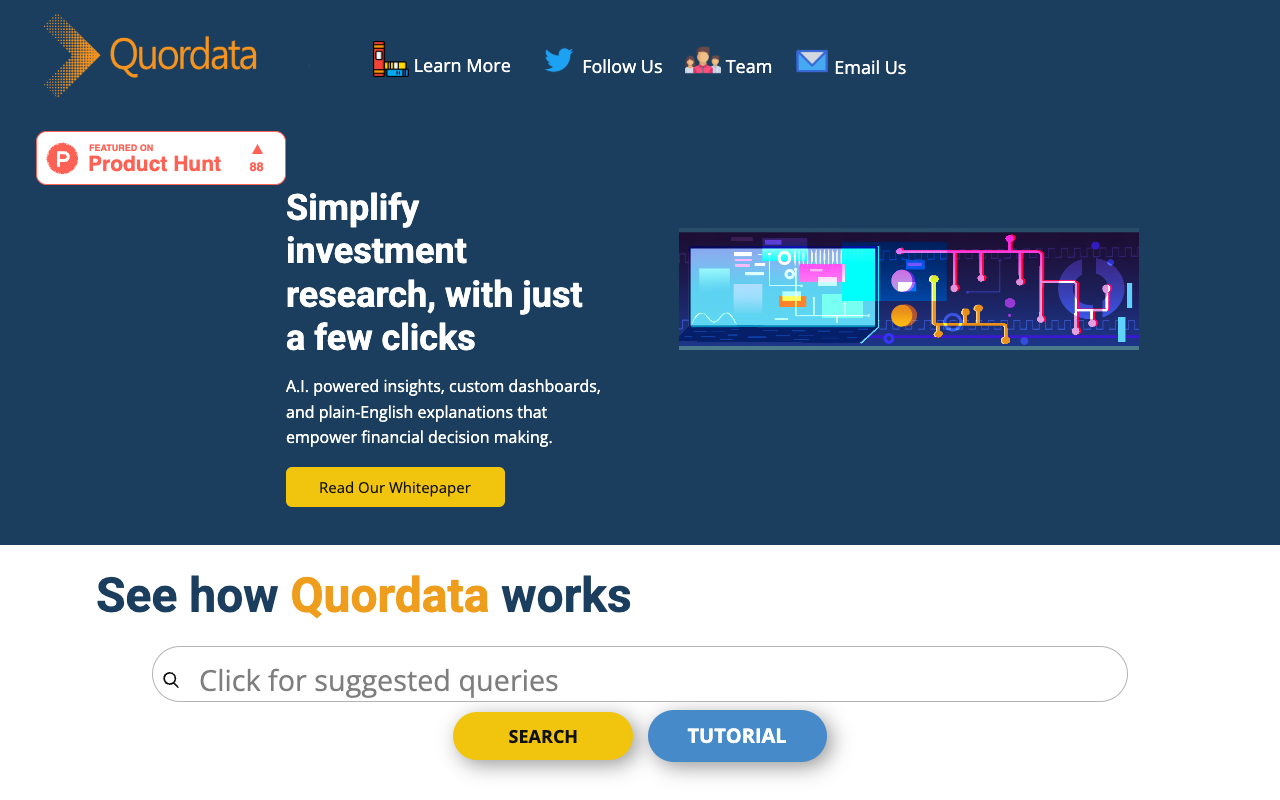 Quordata - 用人工智能提供简化的投资研究洞察