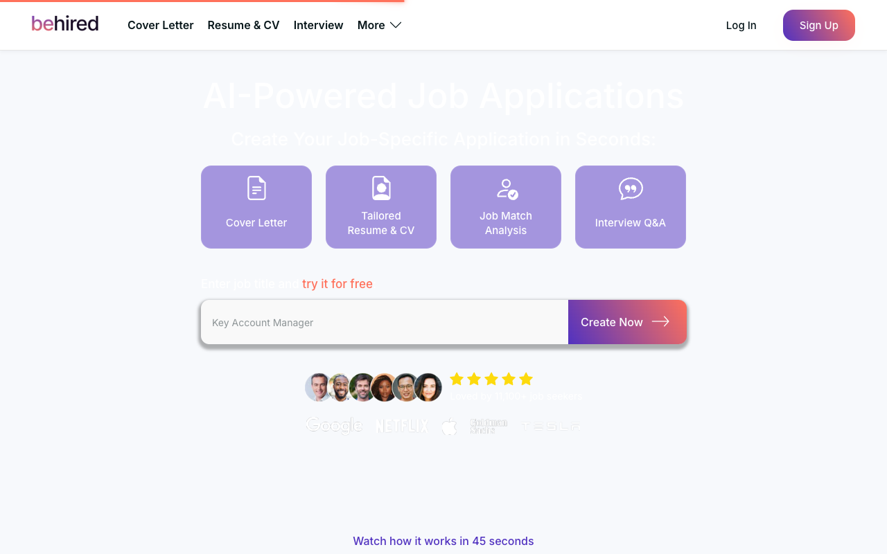 Behired - 求职应用 AI 助手