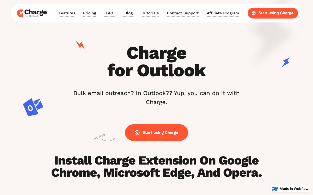 Charge for Outlook - 批量邮件推广的简单浏览器插件