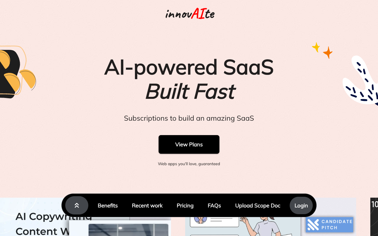 Innovaite - 利用人工智能驱动创新 人工智能 SaaS