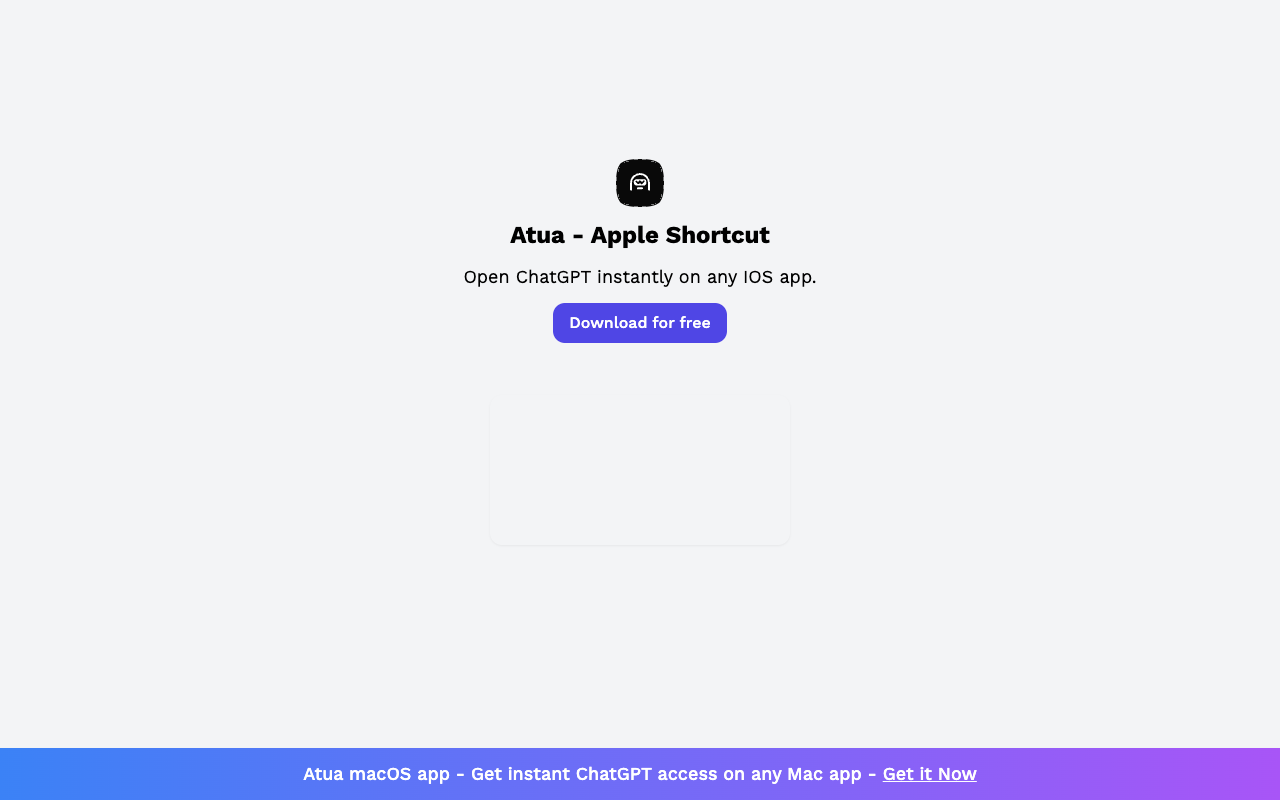 ChatGPT IOS 快捷方式 - 在任何 IOS 应用上即时访问 ChatGPT