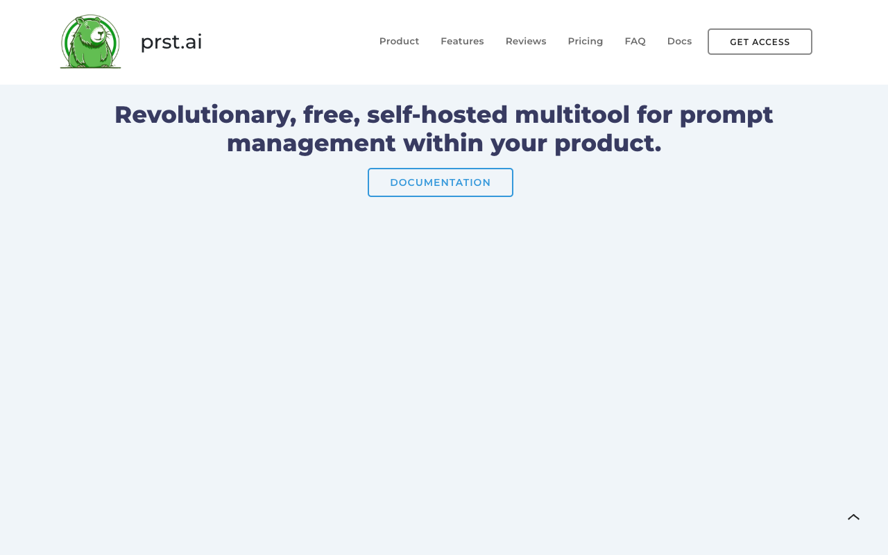 PRST.ai - 自托管、无代码、无 DevOps 的提示管理工具