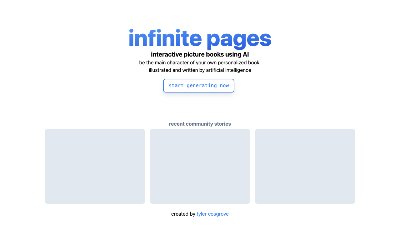 Infinite Pages - 用人工智能创建互动图书 人工智能 图书 互动