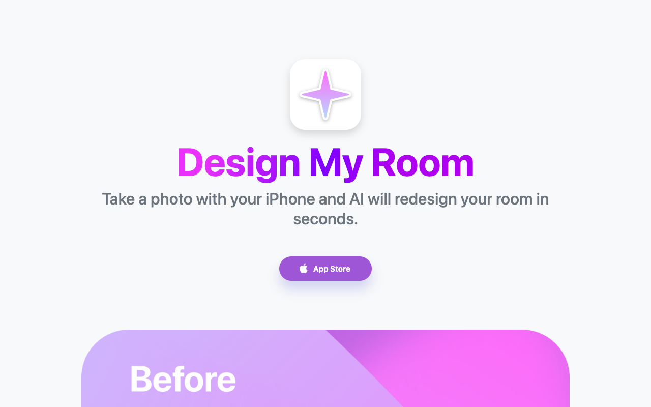 Design My Room - 用照片让 AI 重新设计你的房间