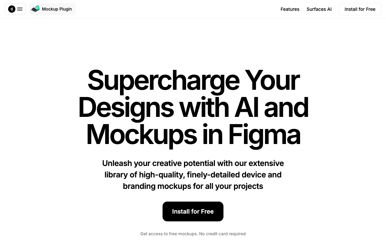 Mockup Plugin for Figma - 大量设备、品牌和 AI 模型的模型插件
