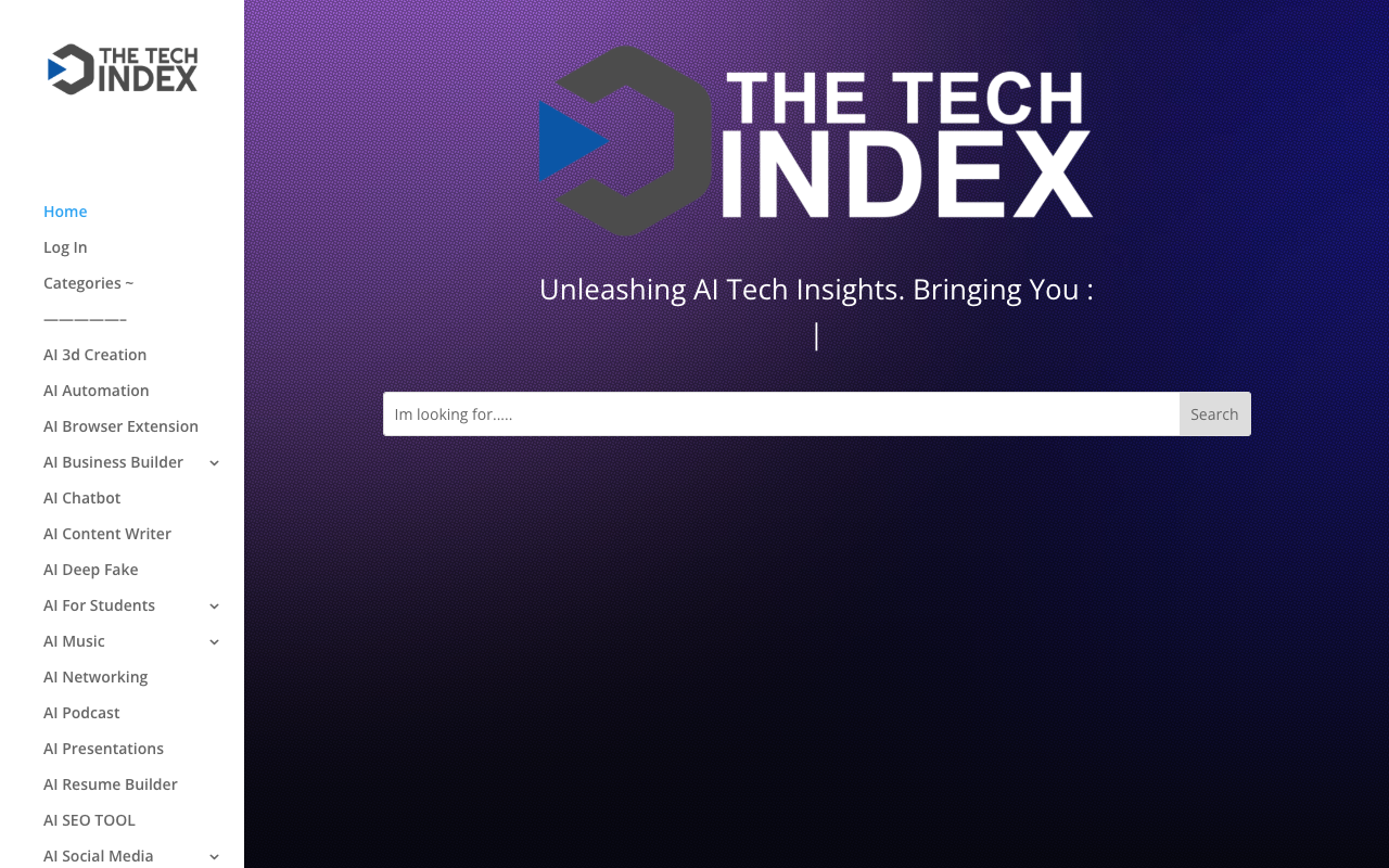 The Tech Index - AI 工具评测和讨论论坛 人工智能 工具评测 讨论论坛