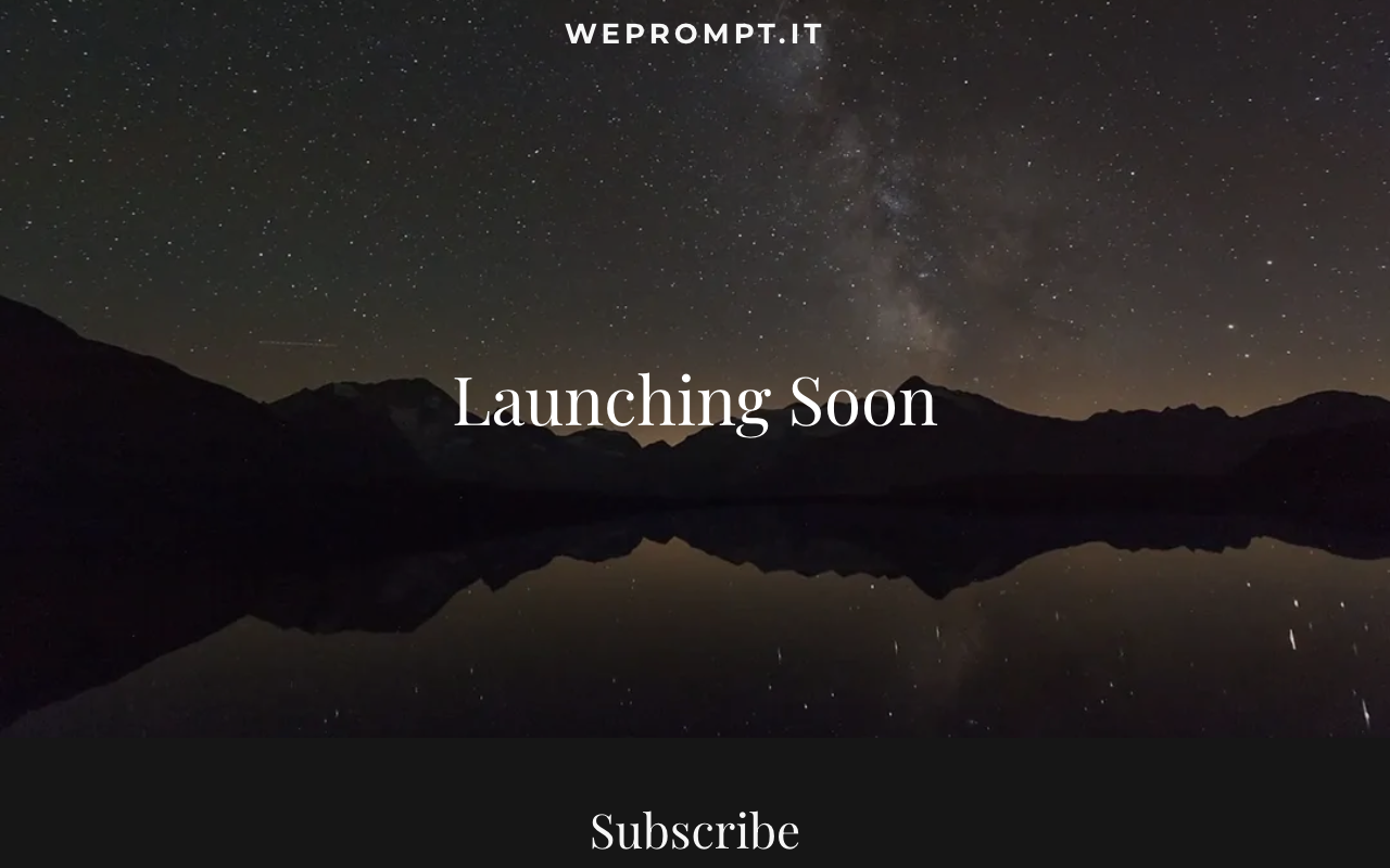 We Prompt - 一个为您和您的提示而设的地方