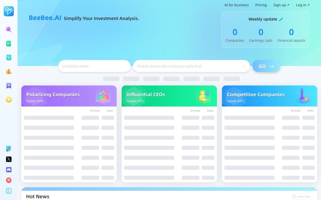 BeeBee Ai - AI 深度分析上市公司 人工智能 上市公司