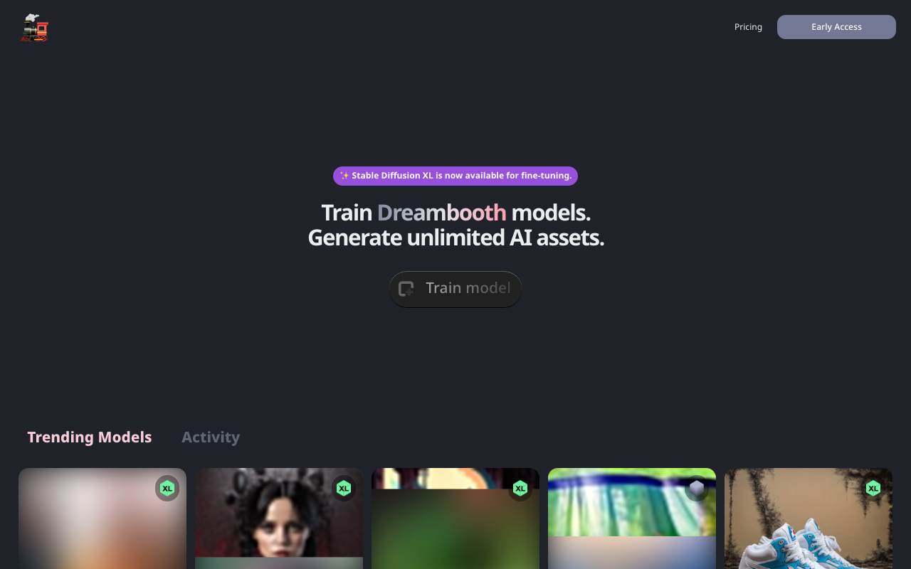 Trainengine.ai - 训练和下载 AI 图像模型