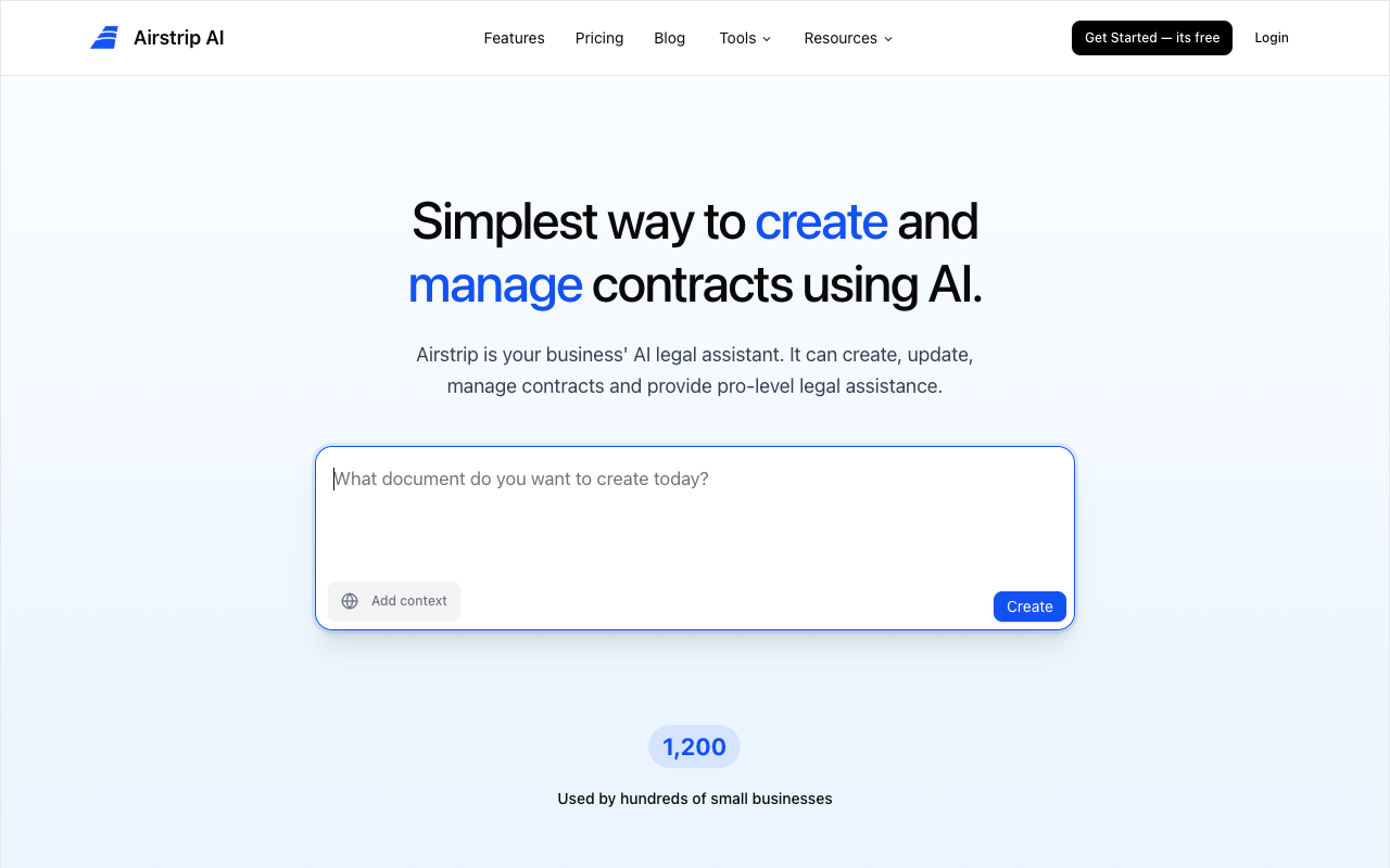 Airstrip AI - 让每个创业公司都能更轻松地处理法律事务