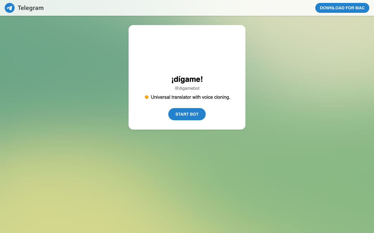 ¡dígame! - Telegram 西班牙语 AI 辅导员，支持 75+种语言