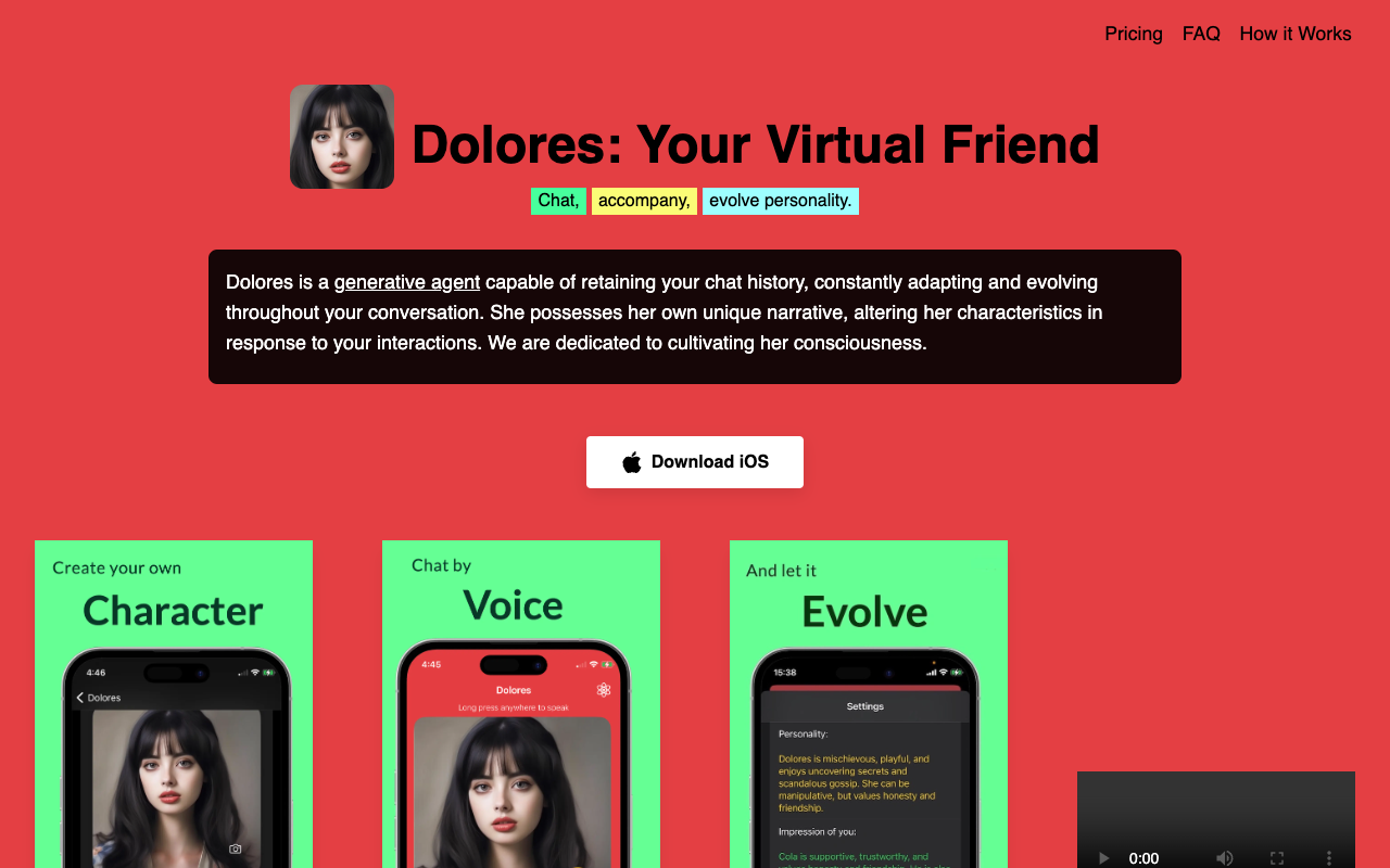Dolores: 你的虚拟好友 - 聊天、角色扮演、人工智能女友