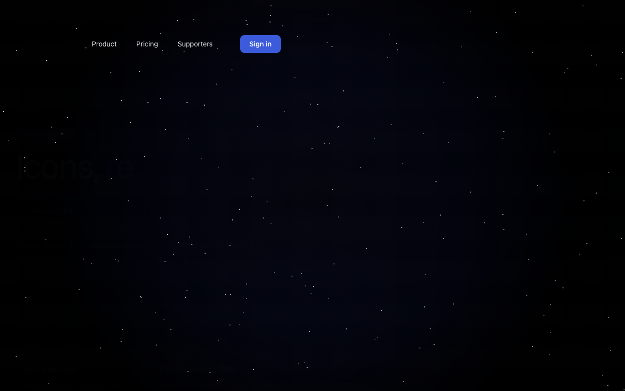 IconAI - 为您的下一个 SaaS 产品提供 AI 图标生成服务 人工智能 图标生成