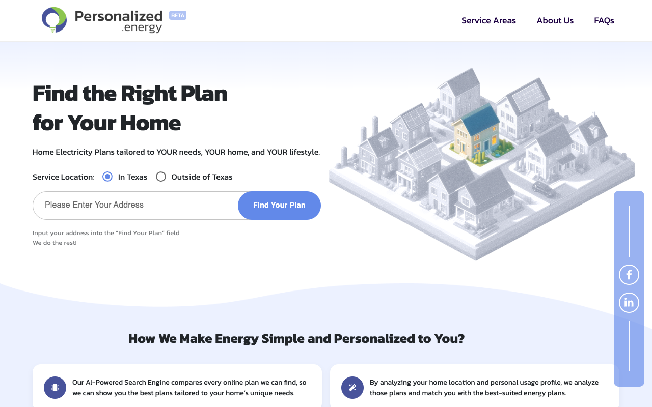 Personalized Energy - 通过人工智能获得个性化电力计划 人工智能 电力计划