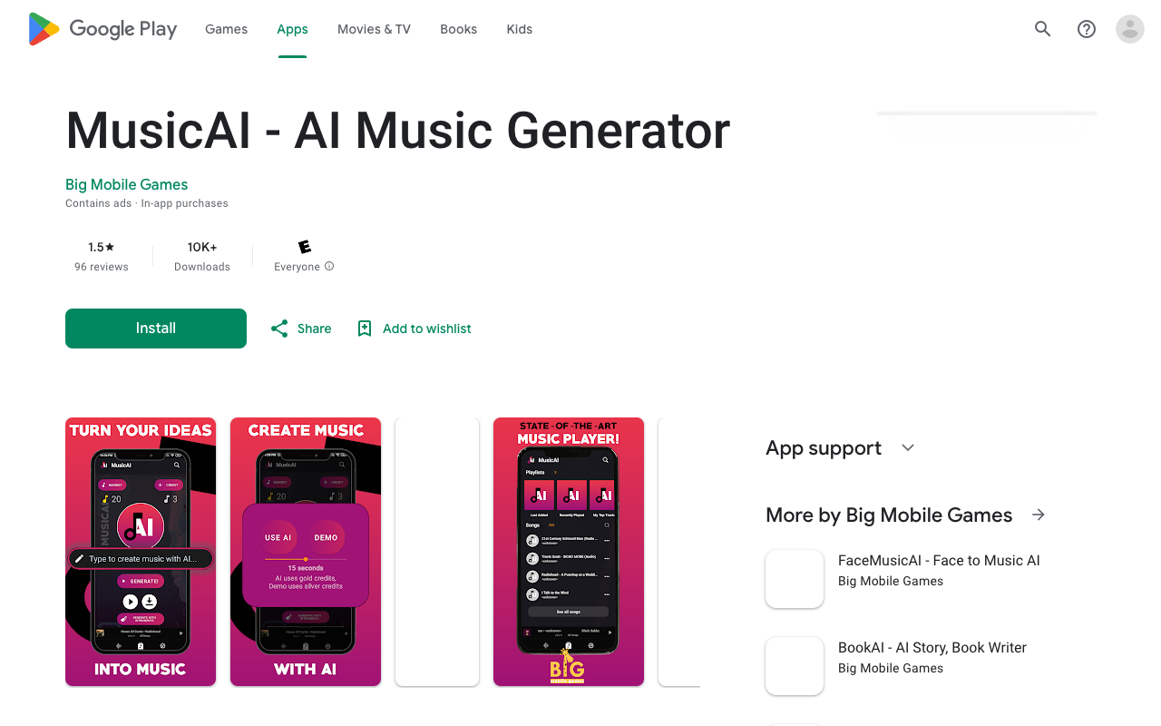 MusicAI - AI 音乐生成器 - 人工智能创作音乐，移动应用