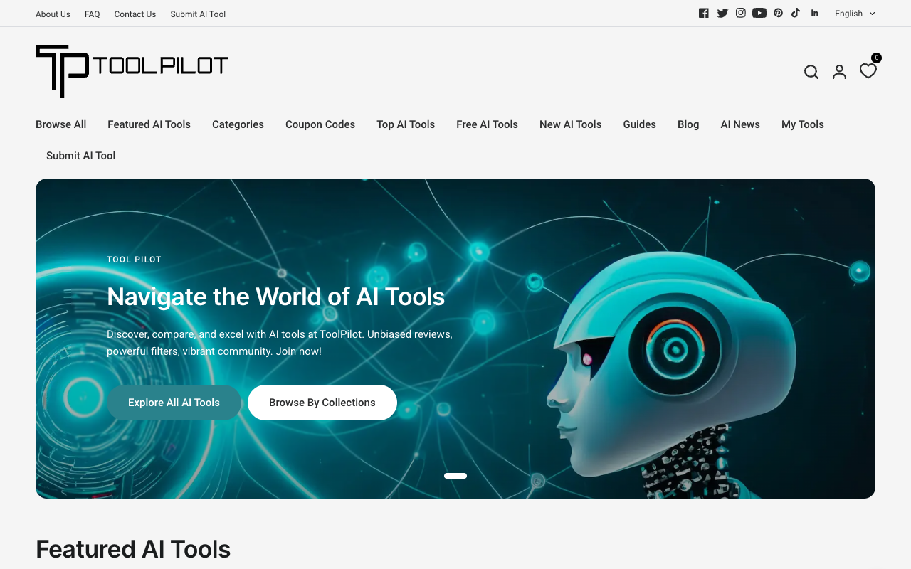 toolpilot.ai - AI 工具目录 人工智能 工具目录