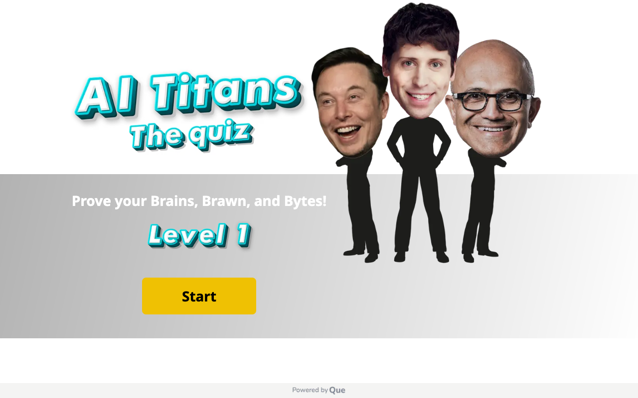 AI Titans - The Quiz - 证明你的智慧、力量和算力 人工智能 智力竞赛 测验