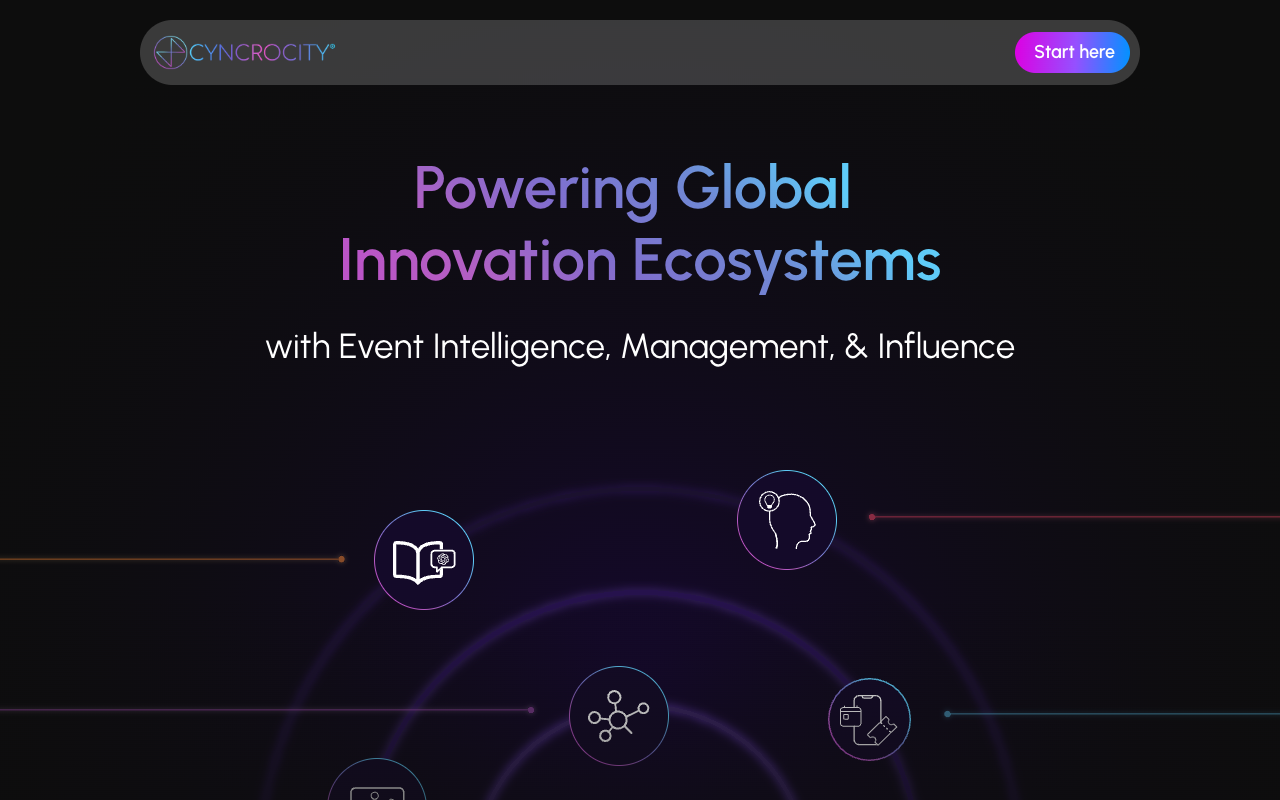 Cyncrocity - AI 生态系统导航，发现领袖和活动 人工智能 生态系统