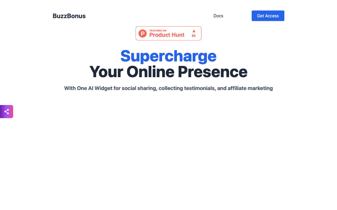 BuzzBonus - AI 社交小工具，提升互动 人工智能 社交小工具