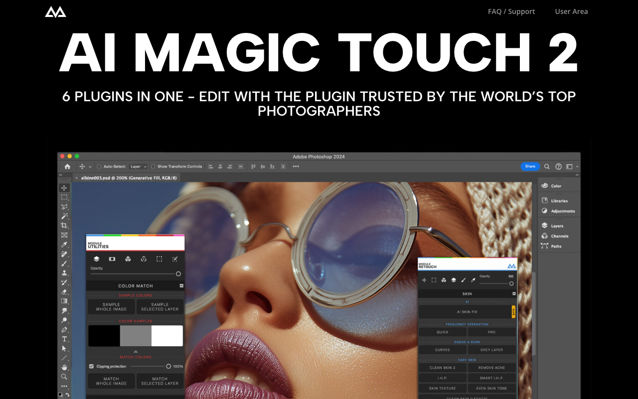 Creative magic panel - Photoshop 的照片编辑面板