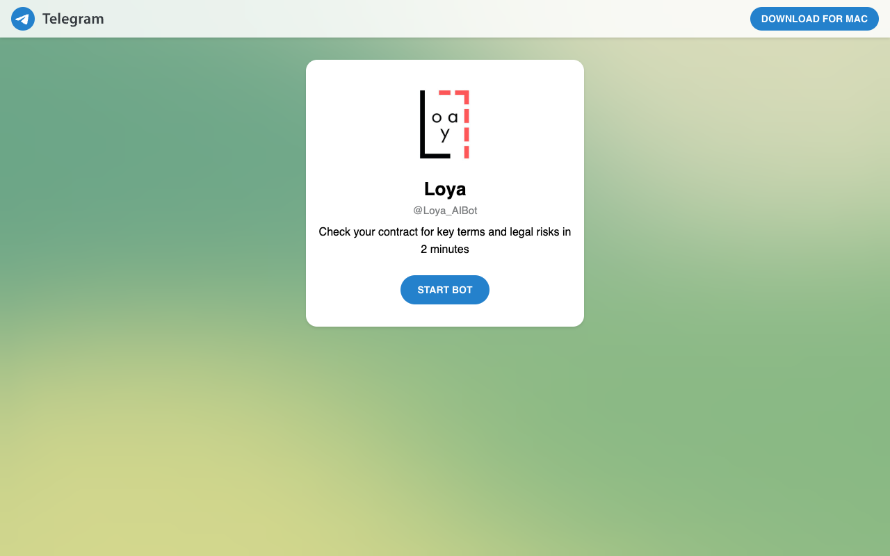 Loya - 基于人工智能的即时合同法律检查