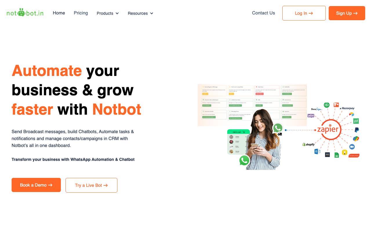 NotBot - 定制化聊天机器人与自动化