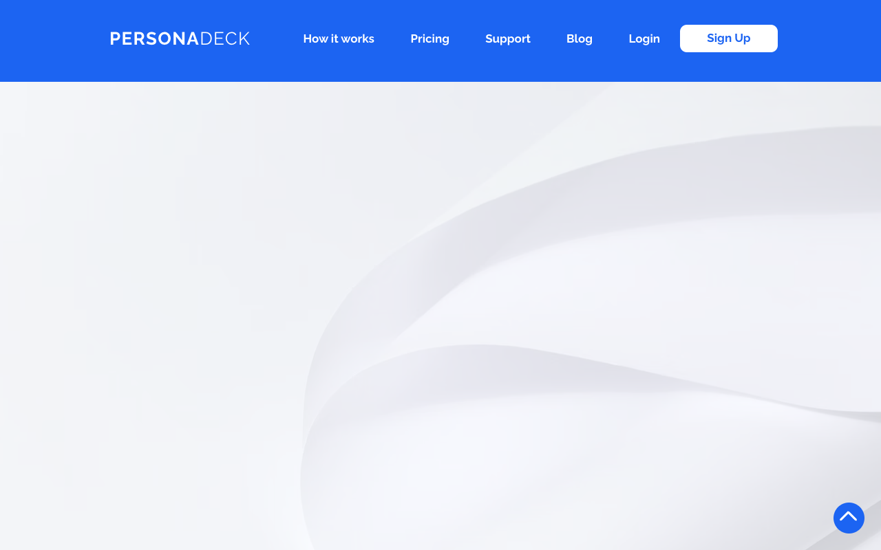 Personadeck.io - 利用人工智能创建准确详细的客户画像 人工智能 客户画像