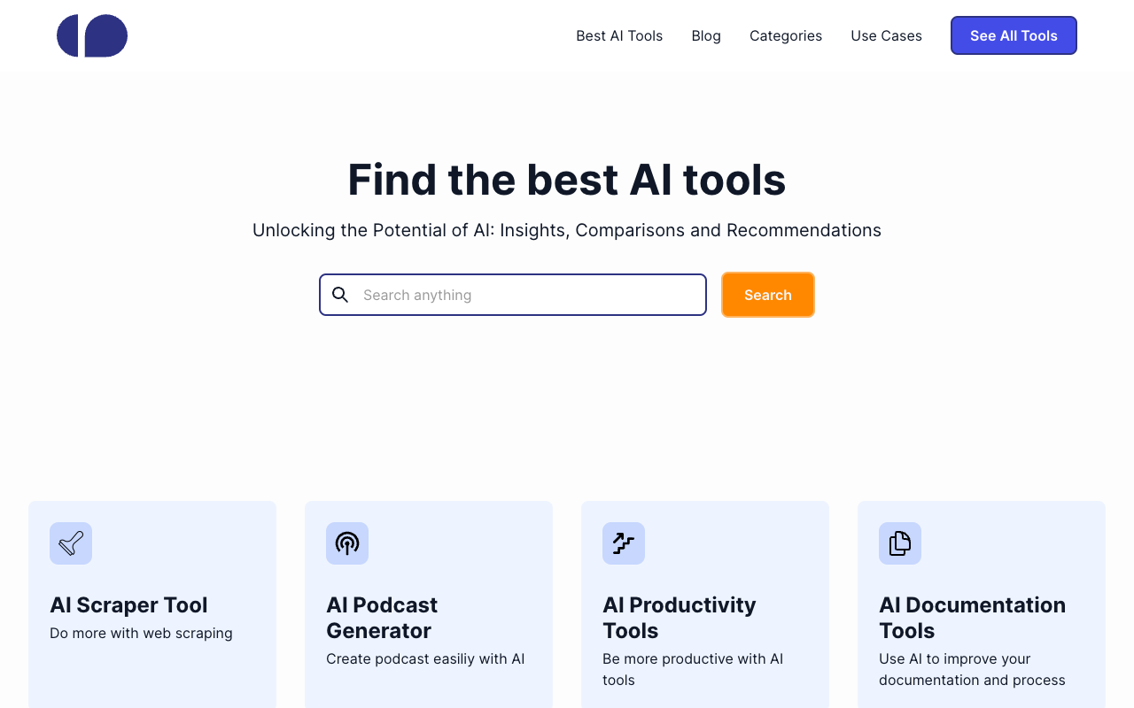 AI Alternative - 解锁人工智能潜能：洞见与推荐 人工智能 工具目录