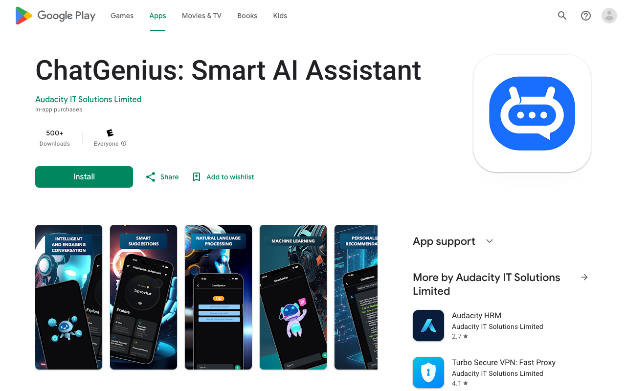 ChatGenius: 智能 AI 助手 - 智能聊天机器人 App