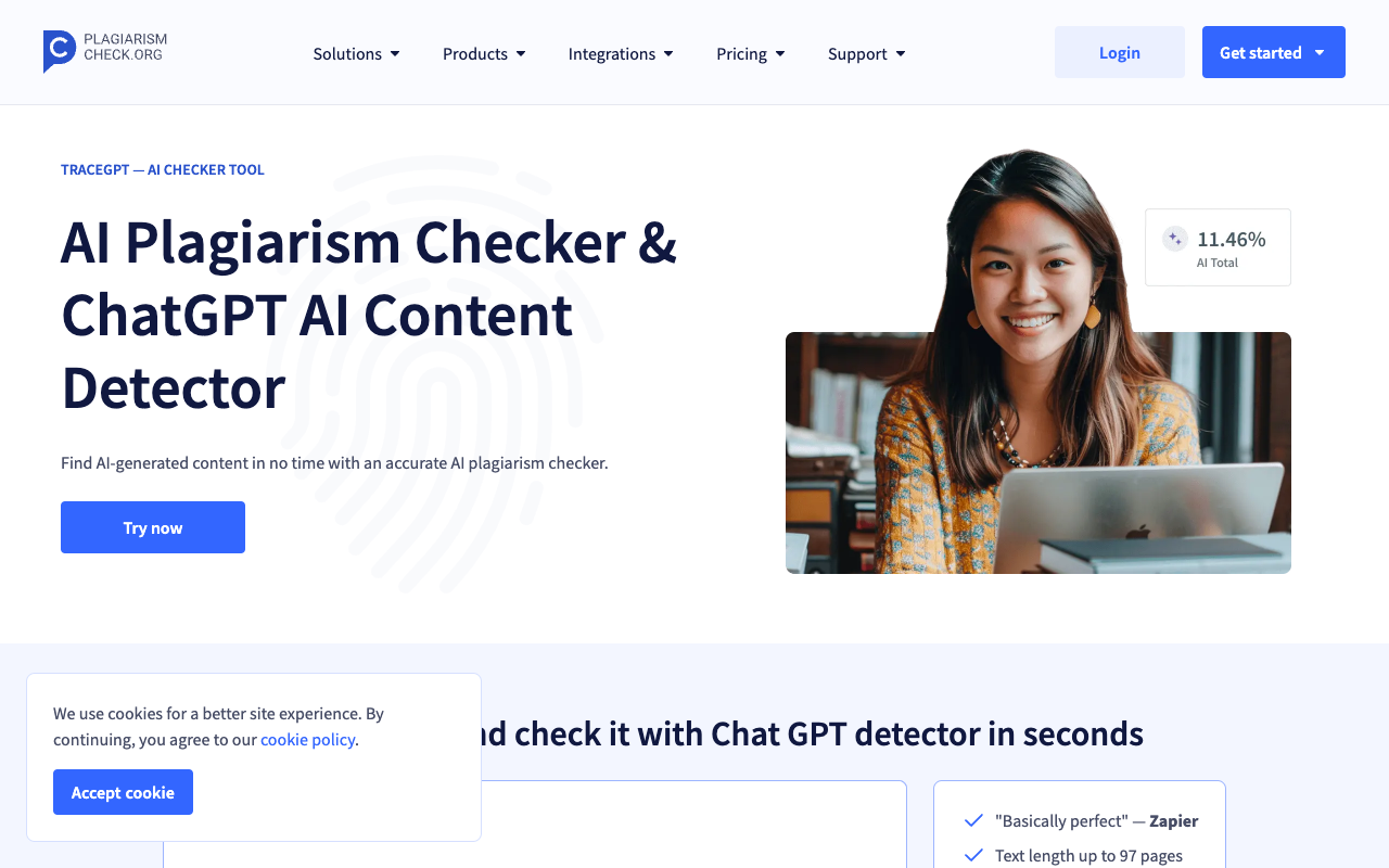 TraceGPT AI Detector - 97% 准确率的人工智能内容检测工具 人工智能 内容检测