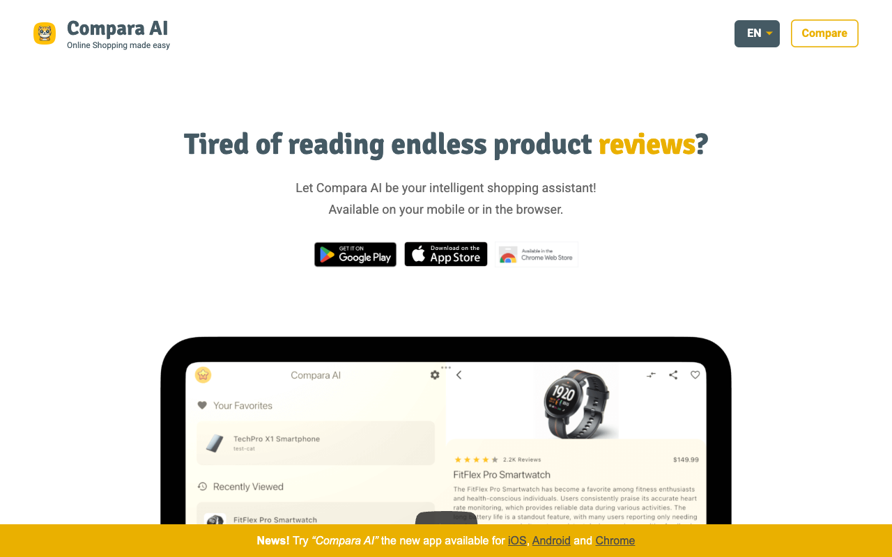 Compara.cat - 利用生成式 AI 进行消费品对比