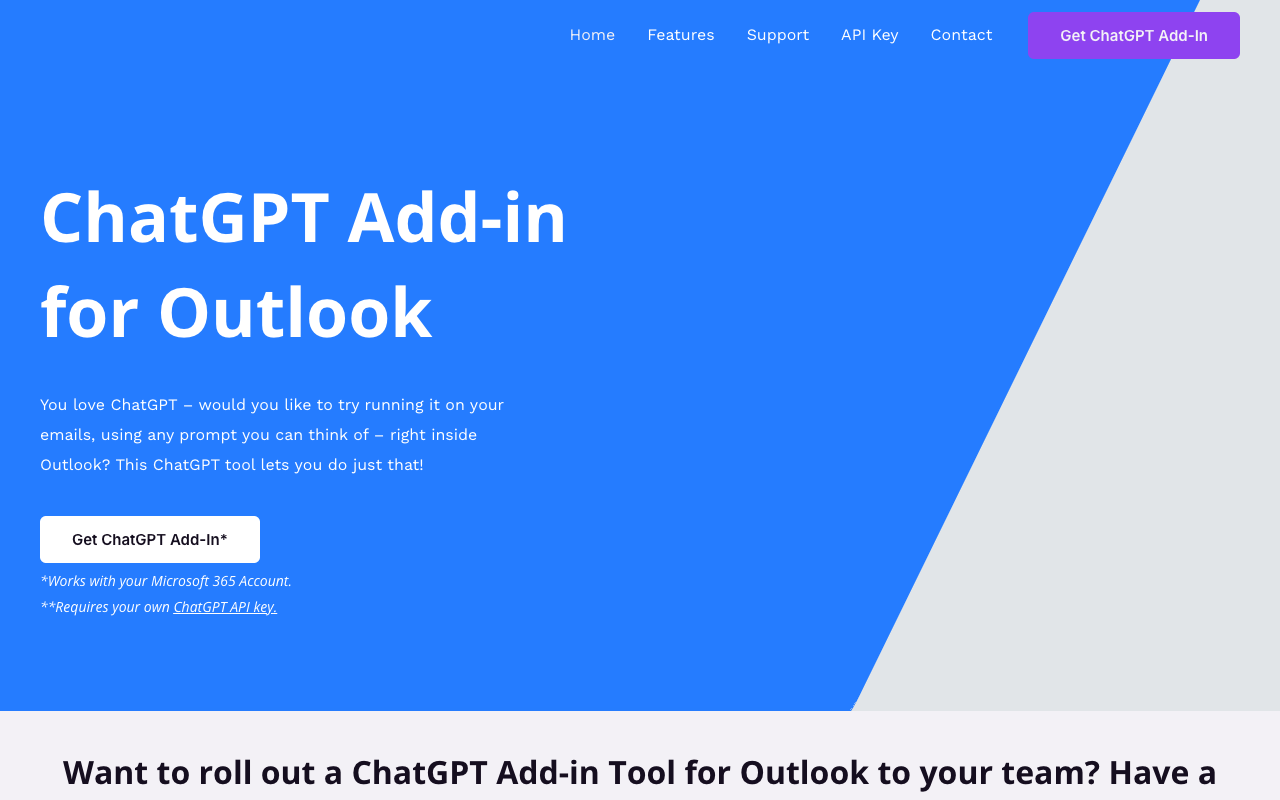 ChatGPT Outlook 插件 - 免费的 Microsoft Outlook 聊天助手