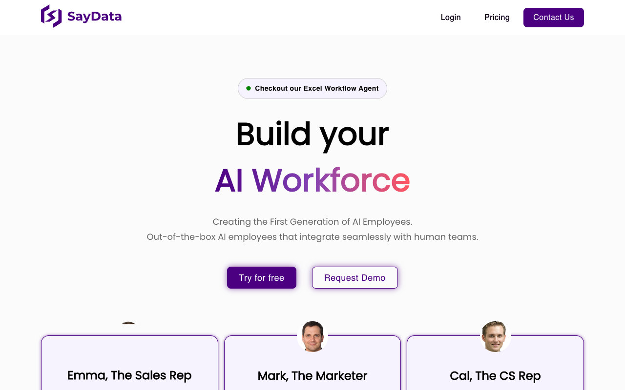 SayData - 利用人工智能构建真正的自助客户分析 人工智能 自助分析