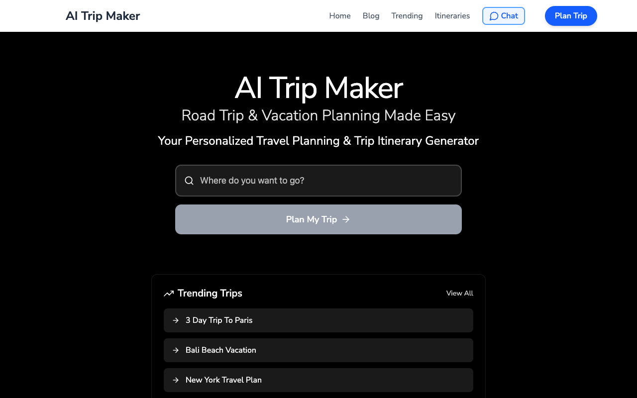 AI Trip Maker - 基于 ChatGPT 的旅行规划师