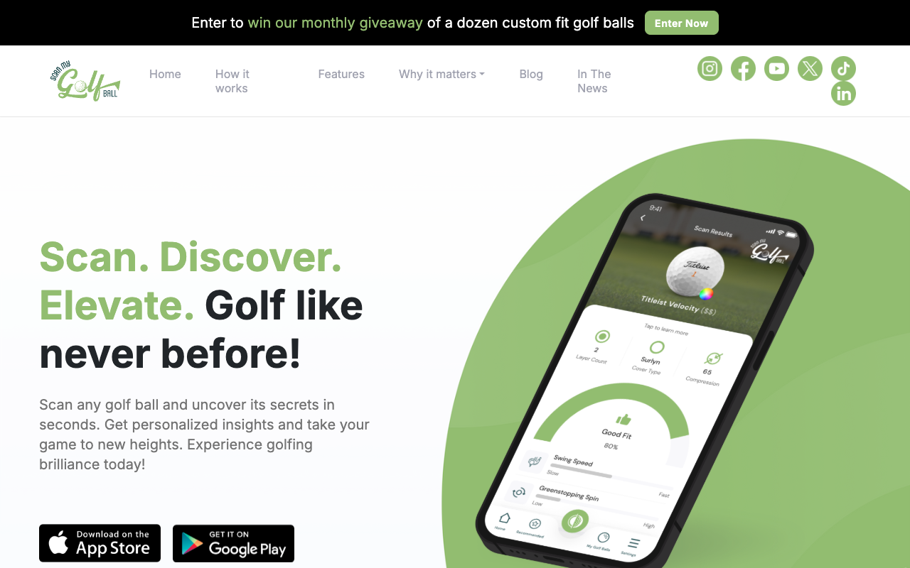 ScanMyGolfBall - AI 助力高尔夫球神器 高尔夫球 人工智能