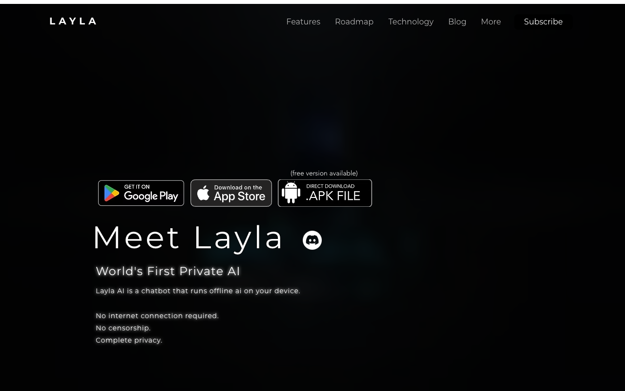 Layla - 设备本地私密 AI 助手 人工智能 私密 AI