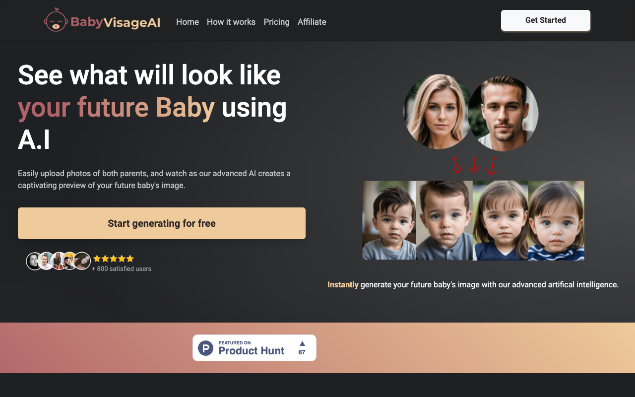 BabyVisageAI - 用人工智能预览宝宝未来面孔 人工智能 宝宝面孔预览