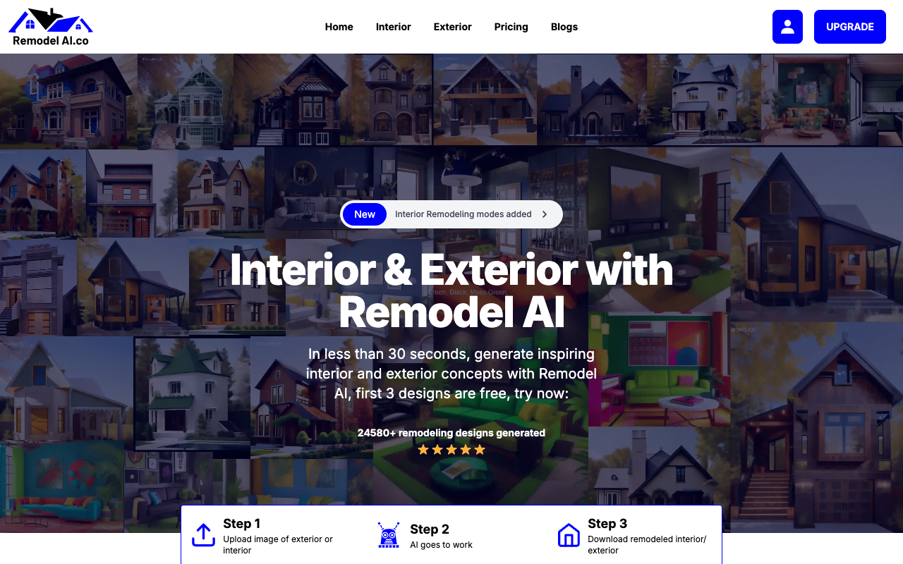 Remodel AI - 用人工智能重新设计室内外
