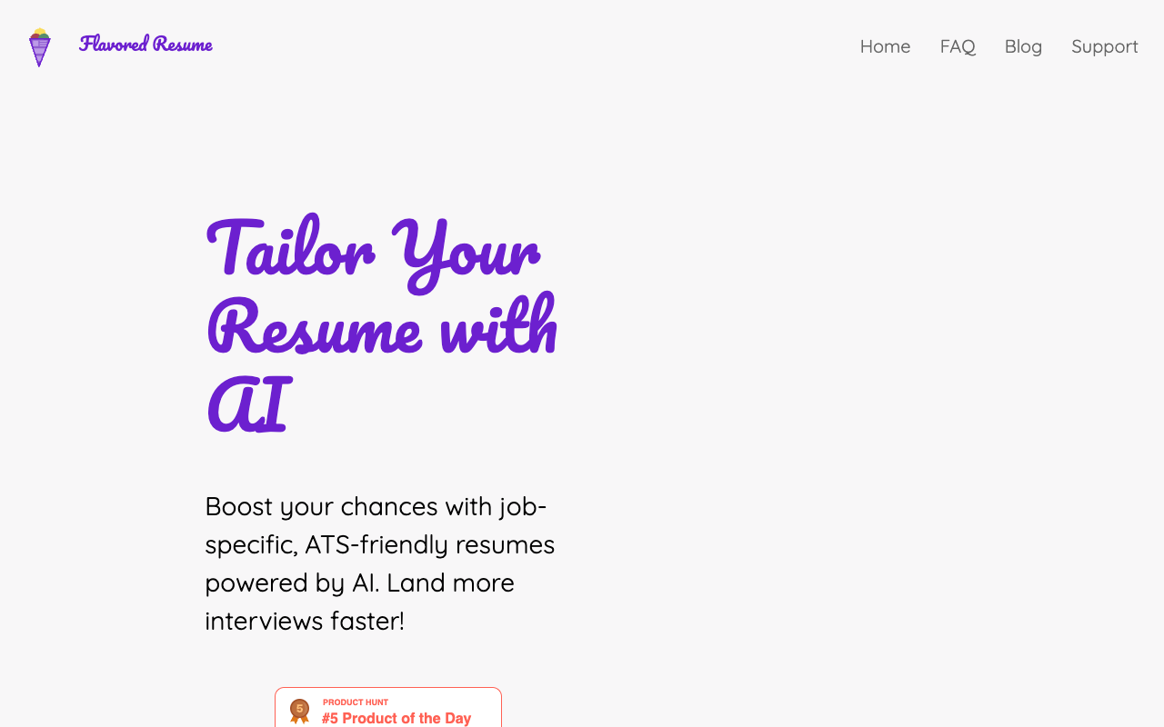Flavored Resume - 用 AI 优化简历匹配职位描述